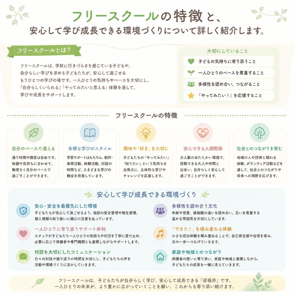 私たちの提供する安心の環境