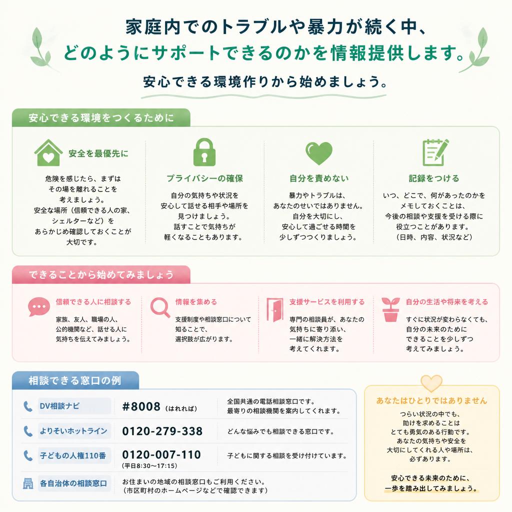 家庭内暴力への対応