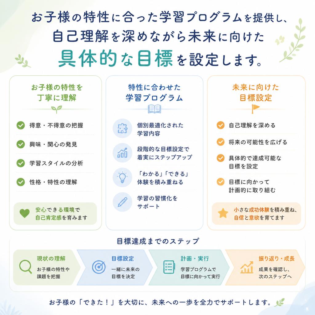 個別プログラムでの成長