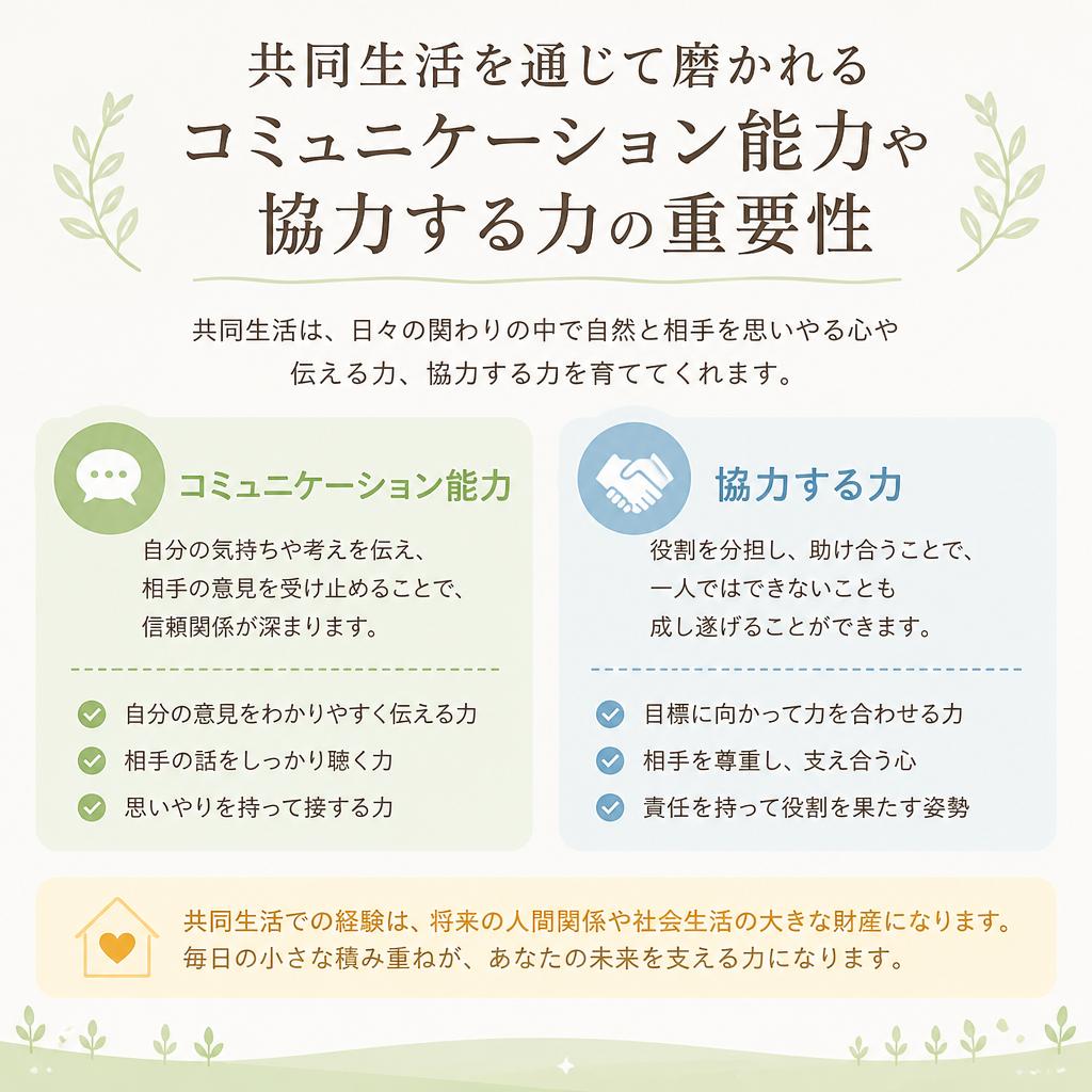 共同生活で得られるスキル