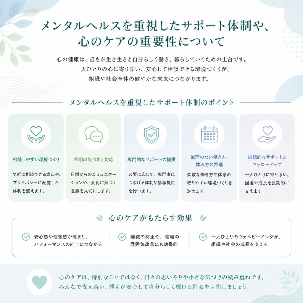 メンタルヘルスへの取り組み
