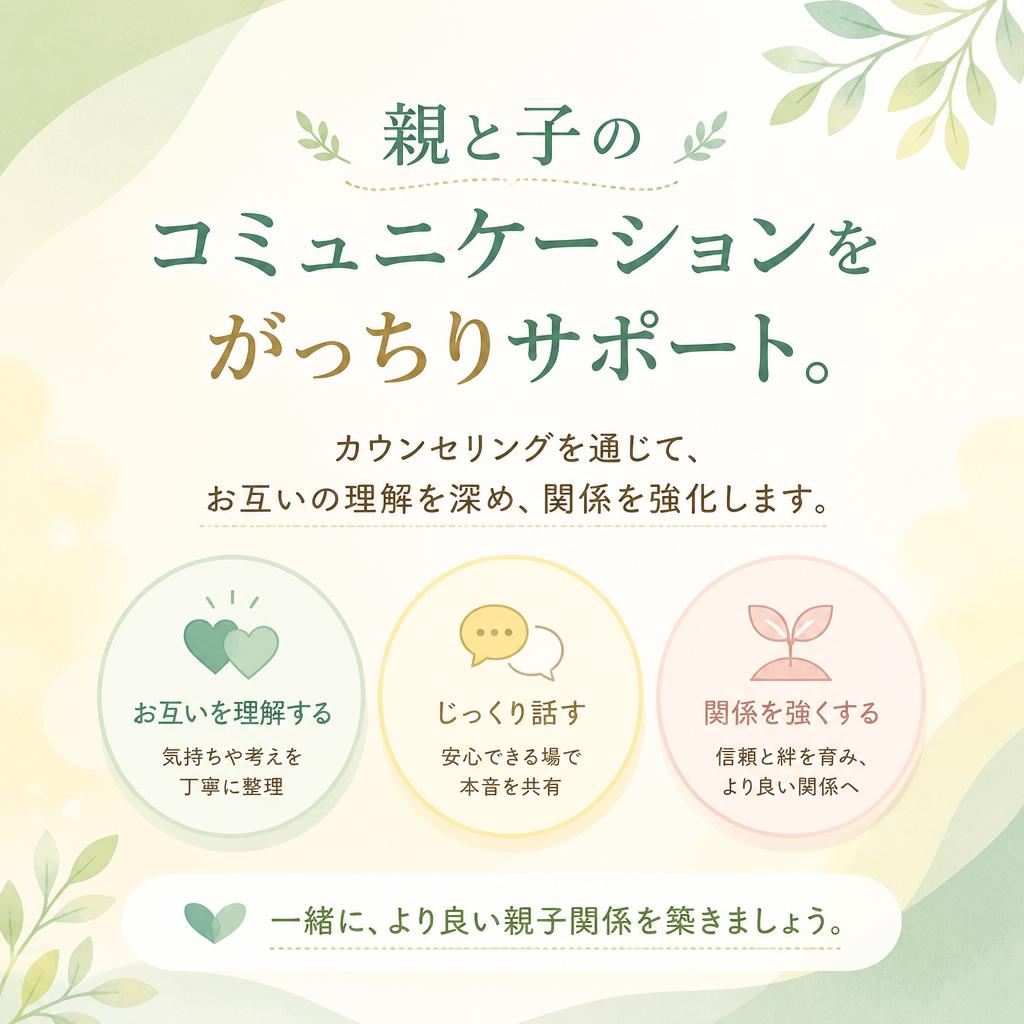 親子の関係を深めるカウンセリング