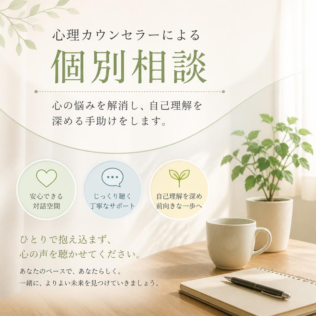 専門家による心理カウンセリング