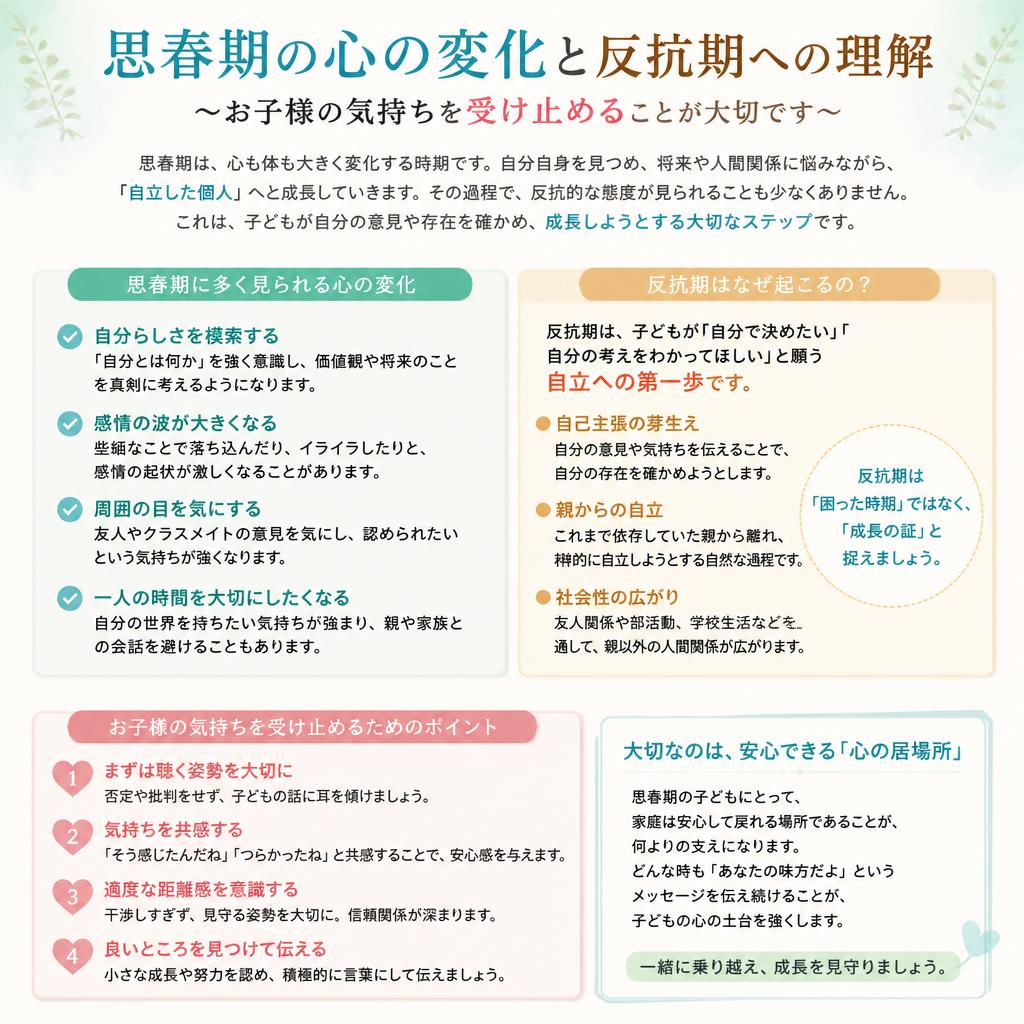 思春期の心を理解する