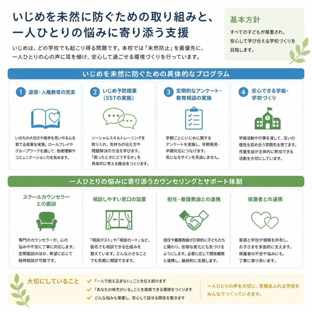 いじめ対策の具体策