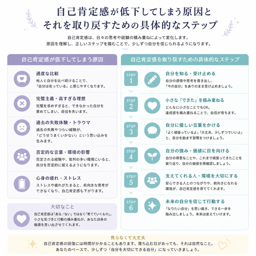 自己肯定感を取り戻すために